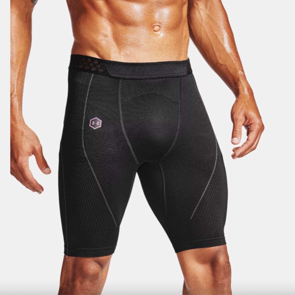 Under Armour Rush Seamless Long Shorts 1351455 001 $65